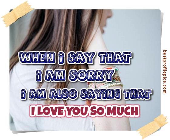 how sorry i am quotes